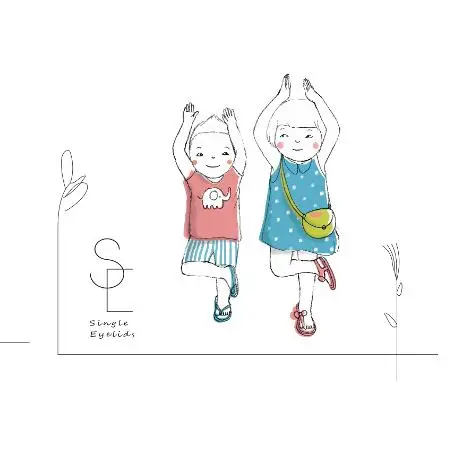 單眼皮姊弟蠟燭LOGO